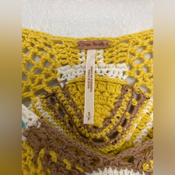 Free People crochet mini sweater dress | size small - Picture 6 of 7